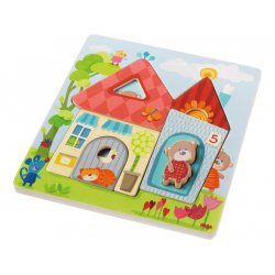 Puzzle en bois La maison des oursons Haba