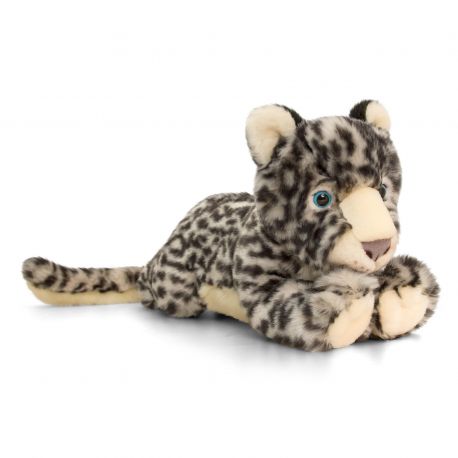 Peluche léopard des neiges 33 cm