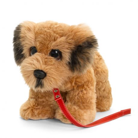 Peluche Terrier irlandais avec laisse 30 cm