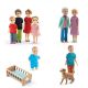 Pack famille de poupées Djeco Thomas & Marion