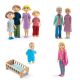 Pack famille de poupées Djeco Gaspard & Romy