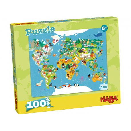 Puzzle Carte du Monde Haba - Boîte