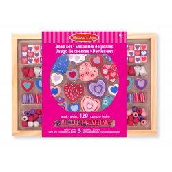 perles à enfiler - coeur - Melissa et Doug