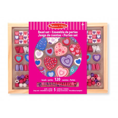 perles à enfiler - coeur - Melissa et Doug