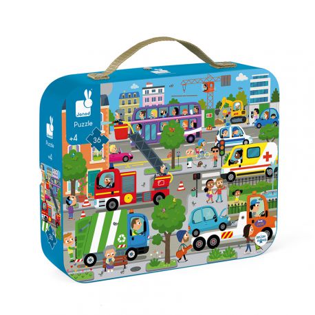 puzzle city 4 ans 36 pièces Janod - 16,50€