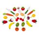 Panier de 24 fruits et légumes en bois