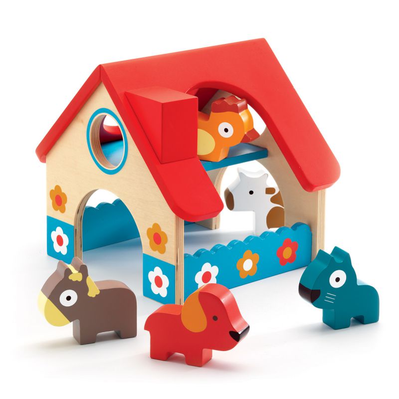 Minifarm Petite ferme Djeco avec animaux dès 18 mois - 21,50€