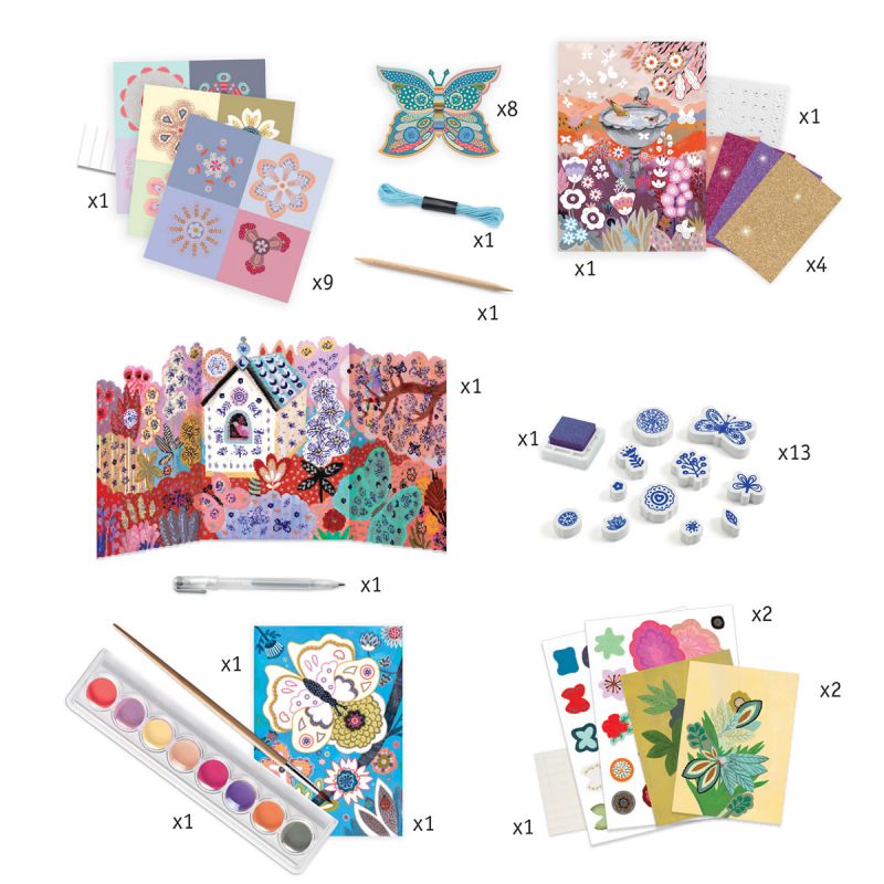 COFFRET 6 ACTIVITÉS LOISIR CRÉATIF FAIRY BOX 6+, DJECO - Papeterie - Furet  du Nord