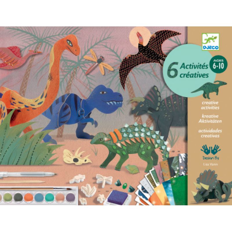 Coffret moulage 3 dinosaures