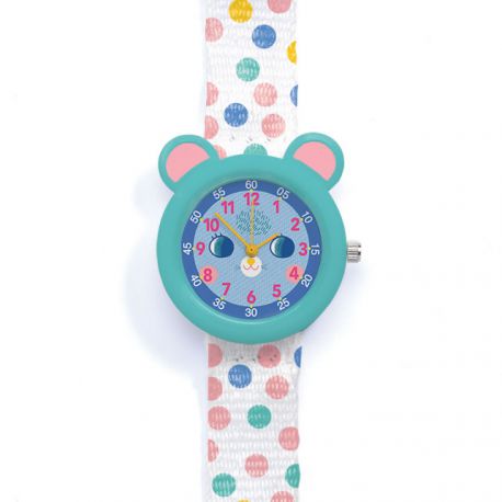 Montre souris Djeco - détail cadran