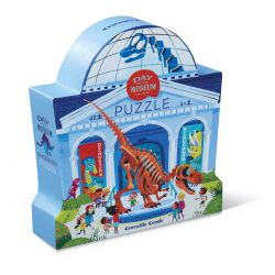 Puzzle Un jour au musée - Dinosaures - 48 pièces - coffret silhouette