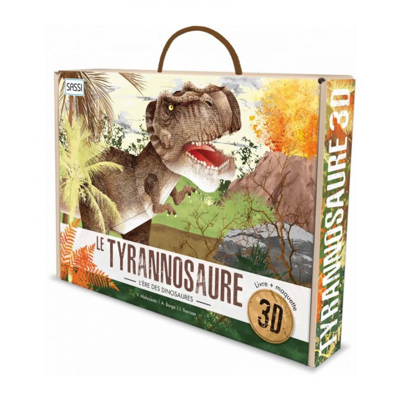 Coffret livre et puzzle Les dinosaures - Sassi