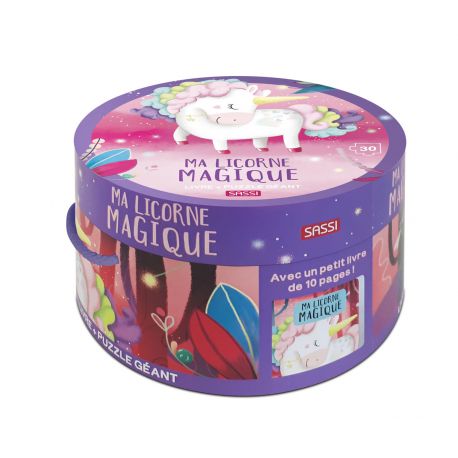 Ma licorne magique - Puzzle géant 30 pièces + livre