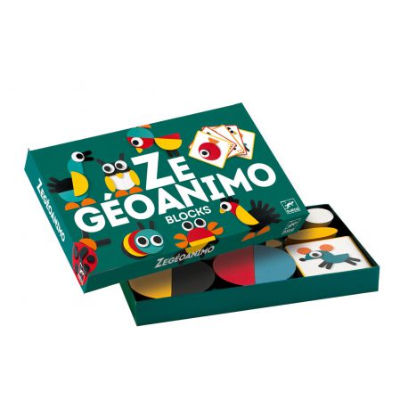Ze Geoanimo - cartes à reproduire et pièces en bois