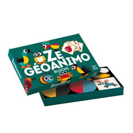 Ze Geoanimo - cartes à reproduire et pièces en bois