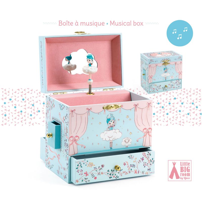 Boîte à bijoux musicale Ballerine en scène Djeco - 31,90€