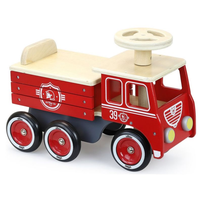 Jouet de camion de pompier pour garçons de 1, 2, 3, 4, 5, 6 ans, 5 en 1 -  Porteur pour enfants -Camions de pompiers pour