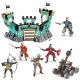 Grand pack Château Castle on Ze Rock Djeco + figurines Papo