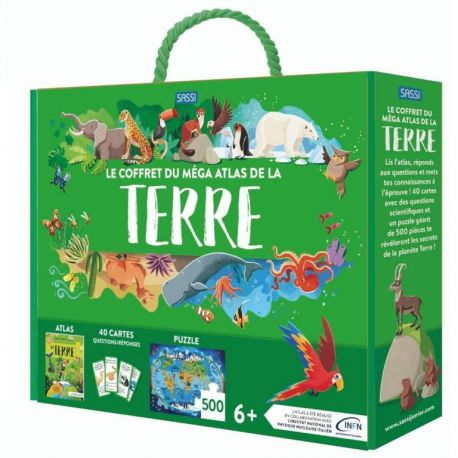 Le coffret méga atlas de la terre - Atlas + puzzle