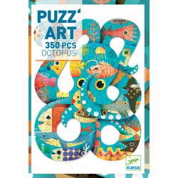 Octopus - Puzz'art Djeco 350 pièces - Coffret