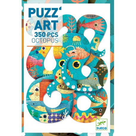 Octopus - Puzz'art Djeco 350 pièces - Coffret