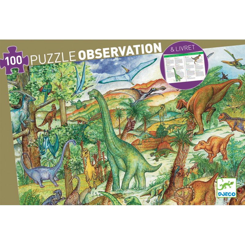 Puzzle enfant 5 ans Djeco Vaillant et le dragon 54 pièces boîte silhouette  puzzle histoire