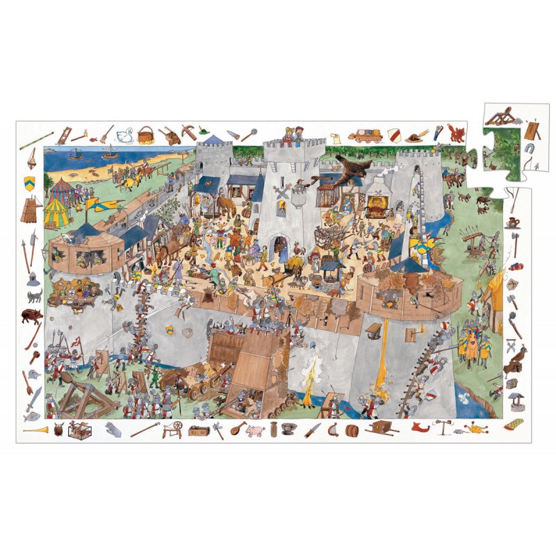 Puzzle château féerique - jouet d'éveil enfant - Djeco 