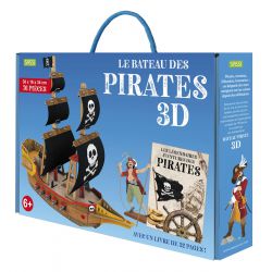 Construis le bateau des pirates en 3D - Livre et maquette