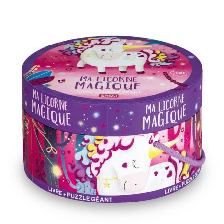 Ma licorne magique - Puzzle géant 30 pièces + livre