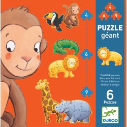 6 Puzzles Ouistiti et ses amis Djeco