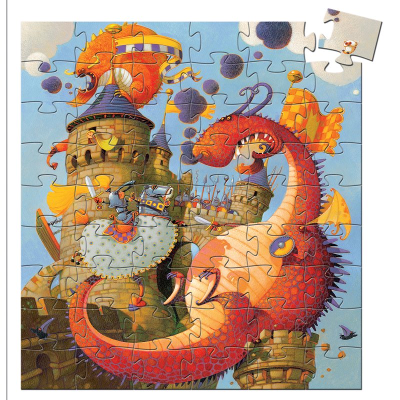 Puzzle Djeco 5 ans Vaillant et les dragons 54 pièces - 12,90€