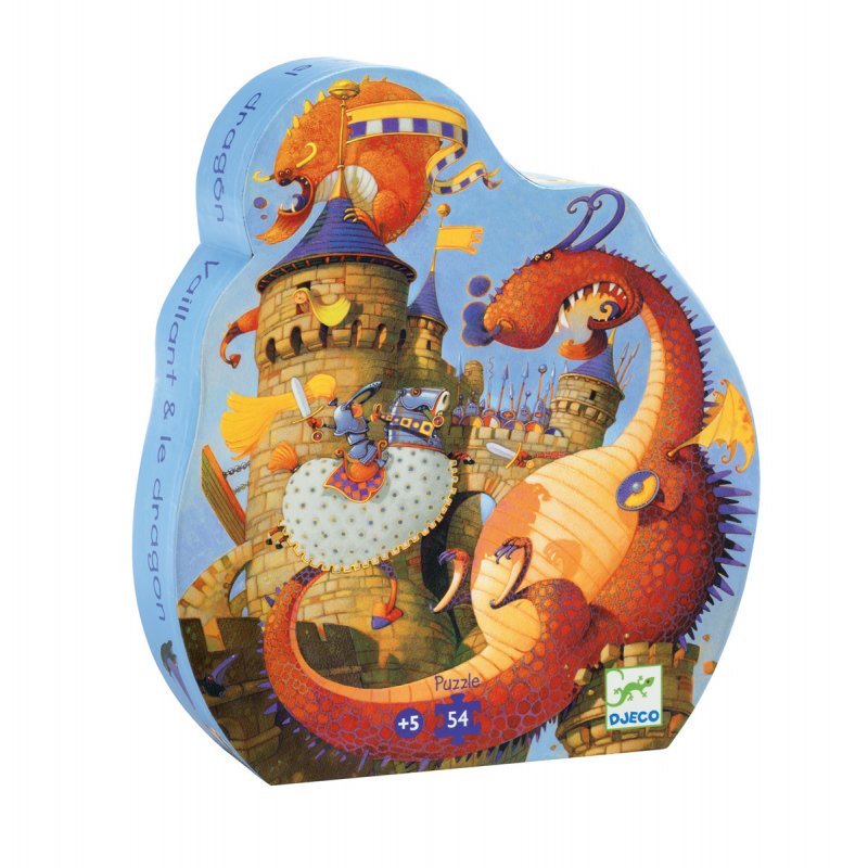 Puzzle Géant Léon le dragon - 58 pièces - Djeco - Enfant 5 ans et plus