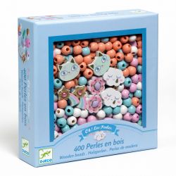 Perles en bois : Arc-en-ciel