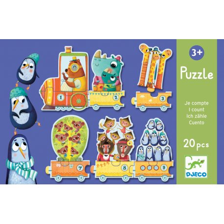 Puzzle Djeco Je compte - Djeco - 7,90€