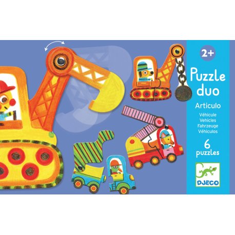 Puzzle duo Articulo véhicule Djeco