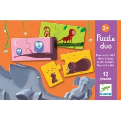 Puzzle duo maman et bébé - Djeco