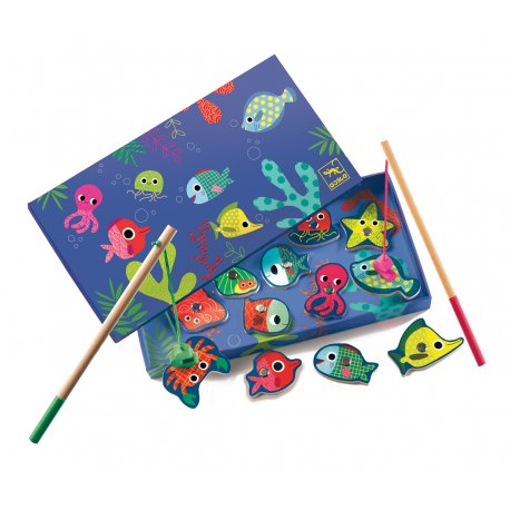 Jeu de pêche à la ligne magnétique Djeco Fishing colour - 16,90€