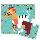 Rigolo n'co - 4 Puzzles 4 pièces Djeco - Mélange d'animaux