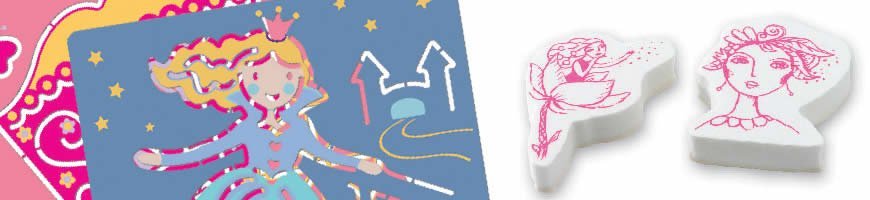 Tampons, pochoirs et stickers