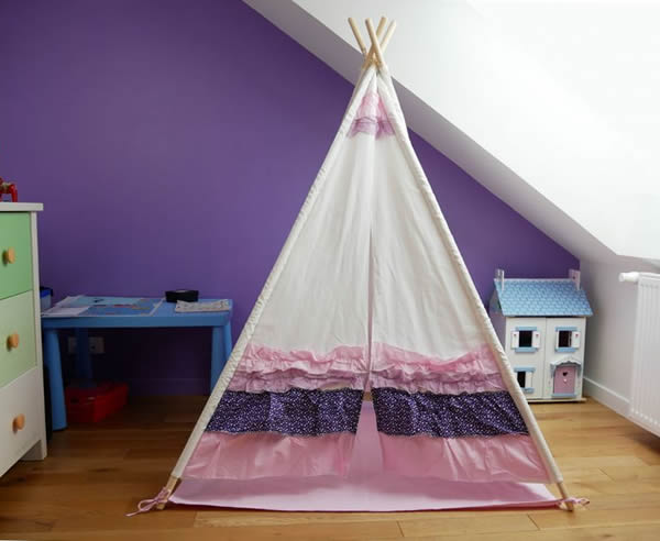 Tente Tipi pour jouer à l'intérieur bricolage jusqu'à 3 enfants